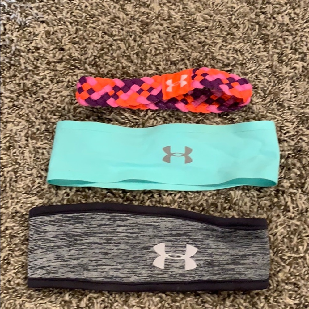 3 Underarmour headbands